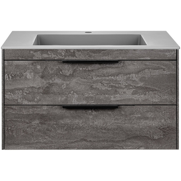 Тумба под раковину Vincea Chiara 2D 80 VMC-2C2800GS подвесная G.Stone Тумба под раковину Vincea Chiara 2D 80 VMC-2C2800GS подвесная G.Stone