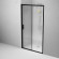 Душевая дверь AM.PM Gem Solo 110 W90G-110-1-195BM профиль Черный матовый стекло матовое-прозрачное Душевая дверь AM.PM Gem Solo 110 W90G-110-1-195BM профиль Черный матовый стекло матовое-прозрачное