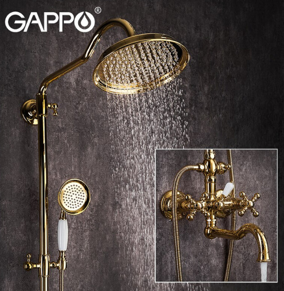 Душевая система Gappo G89-6 G2489-6 Золото