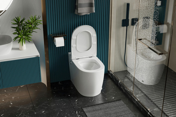 Унитаз Abber Bequem AC1114P приставной с сиденьем Микролифт Унитаз Abber Bequem AC1114P приставной с сиденьем Микролифт