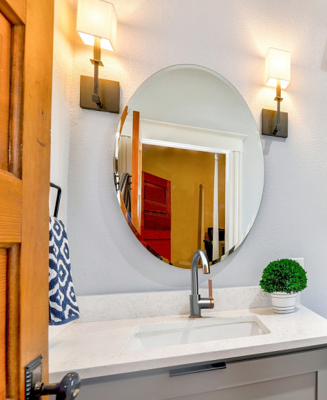 Смеситель для раковины GPD Gildo MTL165-K-R Хром Розовое золото