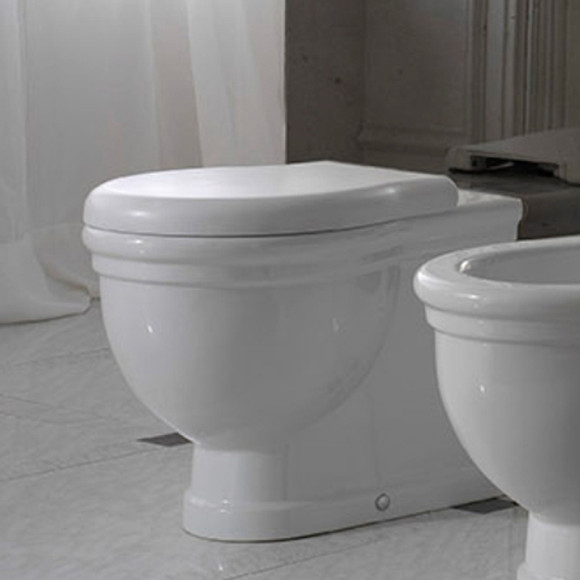 Унитаз Globo Paestum PA025.BI приставной без сиденья Унитаз Globo Paestum PA025.BI приставной без сиденья