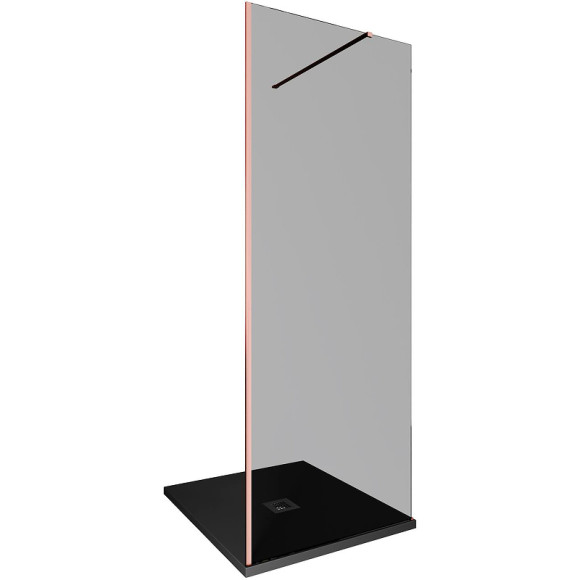 Душевая перегородка Allen Brau Infinity 1 80 3.21006.60.T профиль Медь браш стекло тонированное Душевая перегородка Allen Brau Infinity 1 80 3.21006.60.T профиль Медь браш стекло тонированное