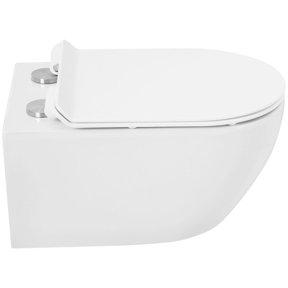 Унитаз Cezares Molveno CZR-2468-TH-R/CZR-2011-SC подвесной с сиденьем Микролифт Унитаз Cezares Molveno CZR-2468-TH-R/CZR-2011-SC подвесной с сиденьем Микролифт