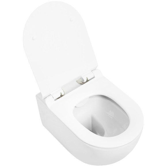 Унитаз Cezares Molveno CZR-2468-TH-R/CZR-2011-SC подвесной с сиденьем Микролифт Унитаз Cezares Molveno CZR-2468-TH-R/CZR-2011-SC подвесной с сиденьем Микролифт