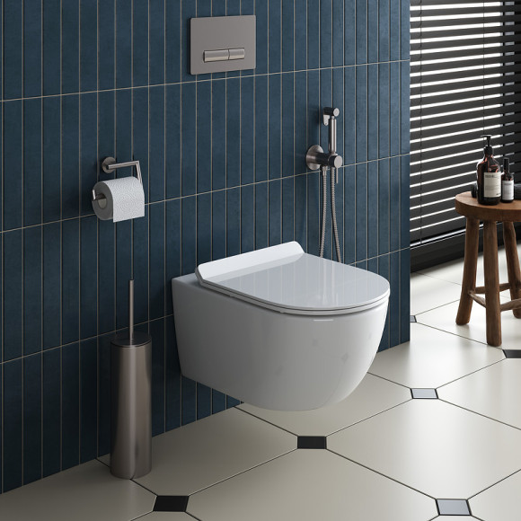 Унитаз Cezares Molveno CZR-2468-TH-R/CZR-2011-SC подвесной с сиденьем Микролифт Унитаз Cezares Molveno CZR-2468-TH-R/CZR-2011-SC подвесной с сиденьем Микролифт