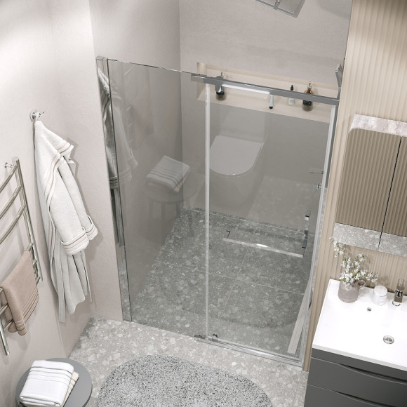 Душевая дверь Grossman Pragma 100 100.K33.03.100.10.00 профиль Хром стекло прозрачное Душевая дверь Grossman Pragma 100 100.K33.03.100.10.00 профиль Хром стекло прозрачное