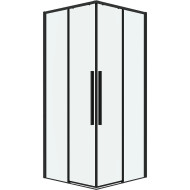 Душевой уголок Grossman Galaxy 90х90 300.K33.01.9090.21.00 профиль Черный матовый стекло прозрачное