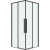 Душевой уголок Grossman Galaxy 90х90 300.K33.01.9090.21.00 профиль Черный матовый стекло прозрачное