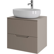 Тумба с раковиной Orange Line 60 Li-60TuLMDF+B05-520W подвесная Латте матовый