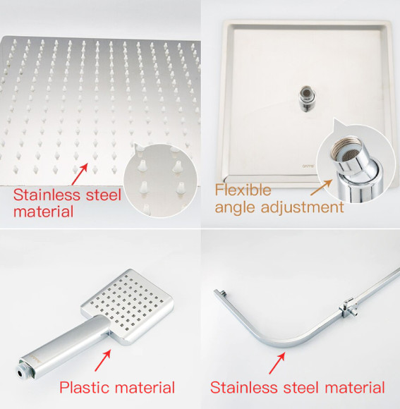 Душевая система Gappo G07 G2407-40 с термостатом Хром