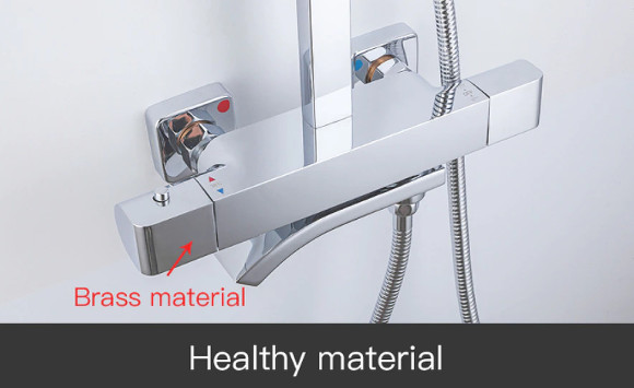 Душевая система Gappo G07 G2407-40 с термостатом Хром