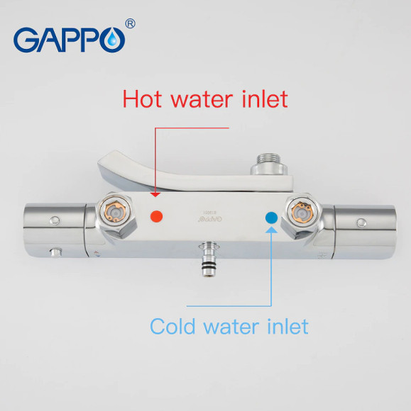 Душевая система Gappo G07 G2407-40 с термостатом Хром