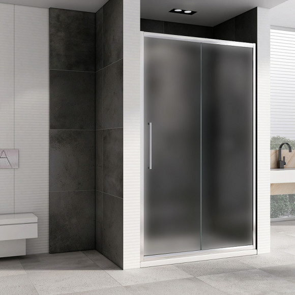 Душевая дверь Abber Schwarzer Diamant 160 AG30160MH профиль Хром стекло матовое Душевая дверь Abber Schwarzer Diamant 160 AG30160MH профиль Хром стекло матовое