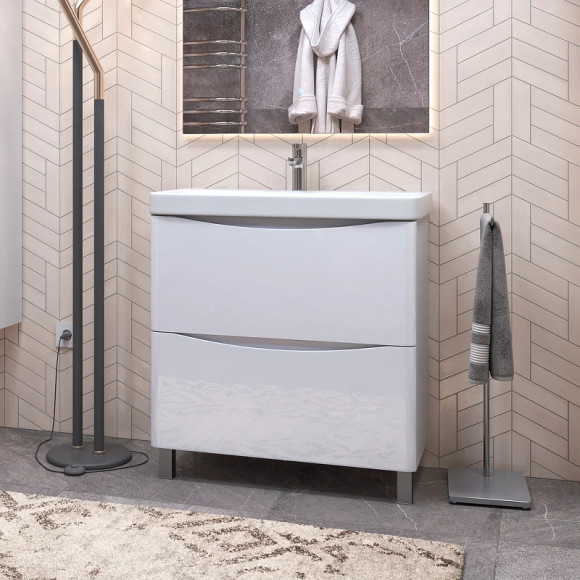 Тумба под раковину Vigo Glem 70 tn.GLE.9595.70.2Y Белая Тумба под раковину Vigo Glem 70 tn.GLE.9595.70.2Y Белая