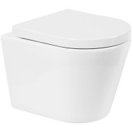 Унитаз BelBagno Flay-R BB053CHR/BB865SC подвесной с сиденьем Микролифт Унитаз BelBagno Flay-R BB053CHR/BB865SC подвесной с сиденьем Микролифт