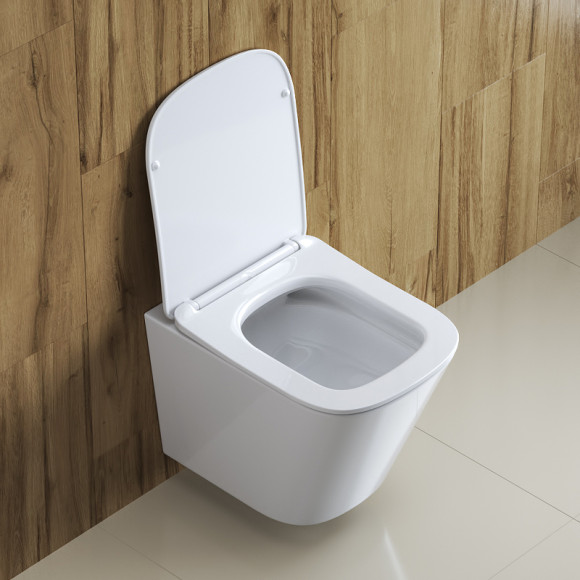 Комплект унитаза с инсталляцией BelBagno Due BB3103CHR/SC/BB002-80/BB014-SR-BIANCO с сиденьем Микролифт и Белой клавишей смыва Комплект унитаза с инсталляцией BelBagno Due BB3103CHR/SC/BB002-80/BB014-SR-BIANCO с сиденьем Микролифт и Белой клавишей смыва