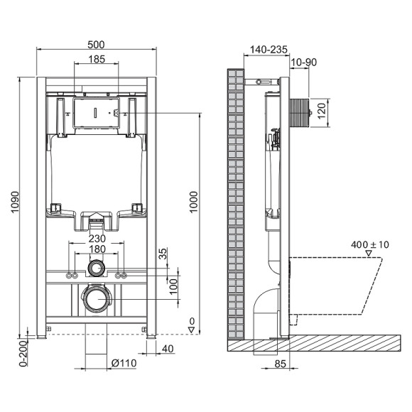Комплект унитаза с инсталляцией BelBagno Due BB3103CHR/SC/BB002-80/BB014-SR-BIANCO с сиденьем Микролифт и Белой клавишей смыва Комплект унитаза с инсталляцией BelBagno Due BB3103CHR/SC/BB002-80/BB014-SR-BIANCO с сиденьем Микролифт и Белой клавишей смыва