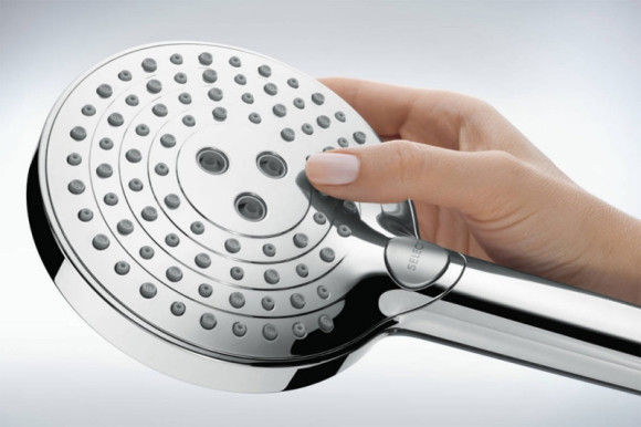 Душевая система Hansgrohe Raindance Select S Showerpipe 27633670 с термостатом Черная матовая