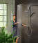 Душевая система Hansgrohe Raindance Select S Showerpipe 27633670 с термостатом Черная матовая