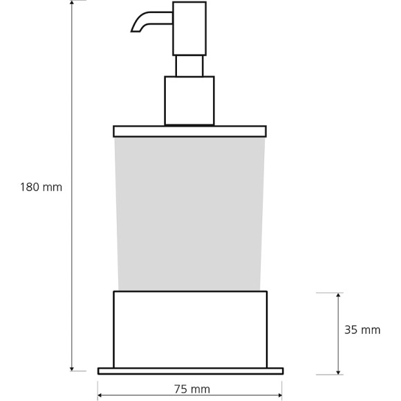 Дозатор для жидкого мыла Bemeta Plaza 140109161 Хром Дозатор для жидкого мыла Bemeta Plaza 140109161 Хром