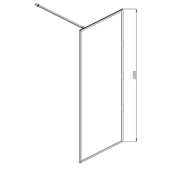 Душевая перегородка Azario Richmond Walk-in 100 AZ-NAG 6310 1000 Black профиль Черный стекло прозрачное Душевая перегородка Azario Richmond Walk-in 100 AZ-NAG 6310 1000 Black профиль Черный стекло прозрачное