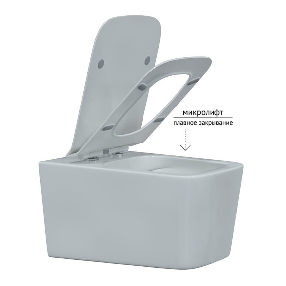 Унитаз Berges Floe Rimless 082121 подвесной с сиденьем Микролифт Унитаз Berges Floe Rimless 082121 подвесной с сиденьем Микролифт