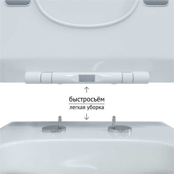 Унитаз Berges Floe Rimless 082121 подвесной с сиденьем Микролифт Унитаз Berges Floe Rimless 082121 подвесной с сиденьем Микролифт