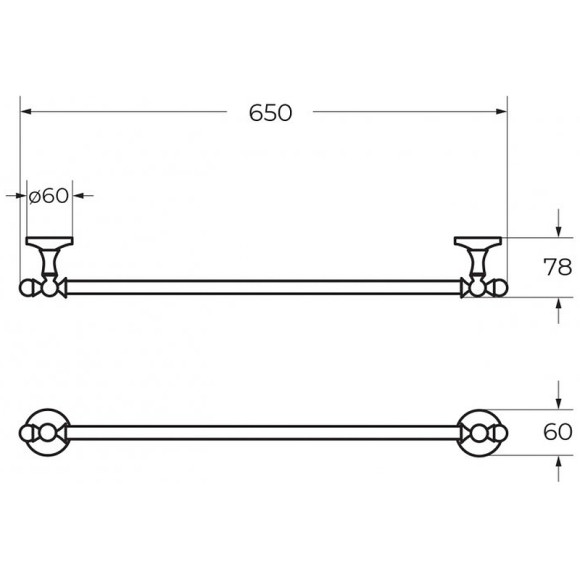 Полотенцедержатель Art&Max Antic AM-E-2624AL Хром Полотенцедержатель Art&Max Antic AM-E-2624AL Хром