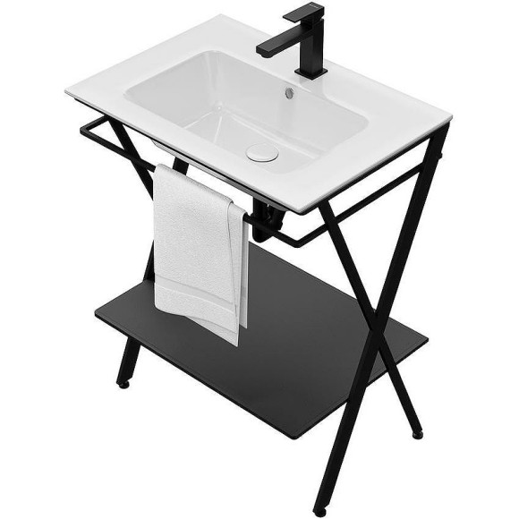 Консоль под раковину Kerama Marazzi Piano Next 65 PIA.N.65\BLK Черная матовая Консоль под раковину Kerama Marazzi Piano Next 65 PIA.N.65\BLK Черная матовая