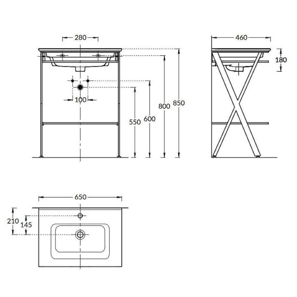 Консоль под раковину Kerama Marazzi Piano Next 65 PIA.N.65\BLK Черная матовая Консоль под раковину Kerama Marazzi Piano Next 65 PIA.N.65\BLK Черная матовая