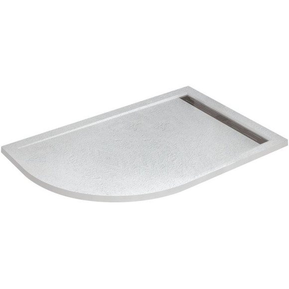Душевой поддон из искусственного камня Cezares Tray AS 100x80 R TRAY-AS-RH-100/80-30-W-R Белый