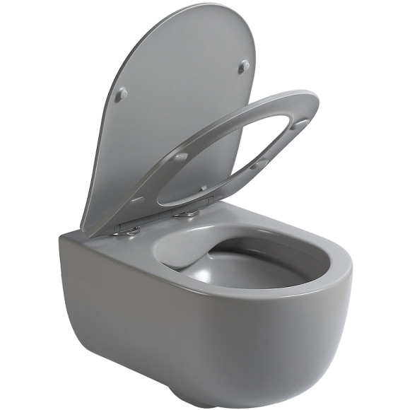 Унитаз Vincea Evo VT1-34SMG подвесной Серый матовый с сиденьем Микролифт