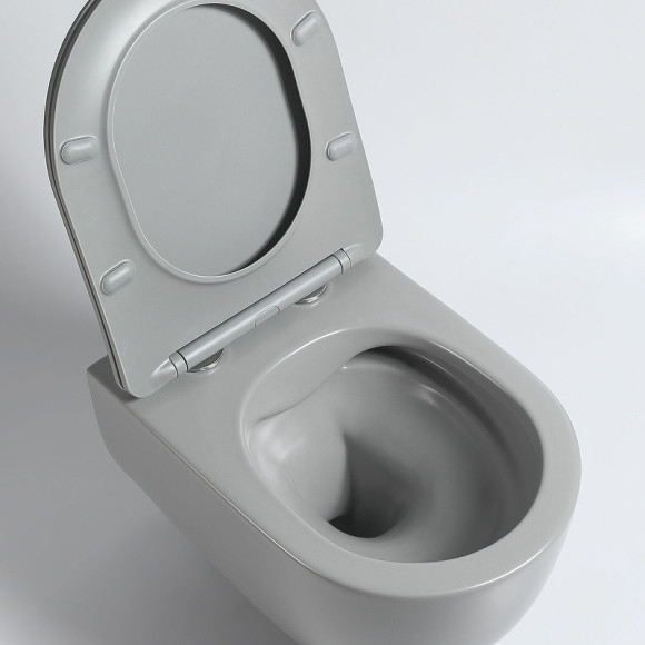 Унитаз Vincea Evo VT1-34SMG подвесной Серый матовый с сиденьем Микролифт