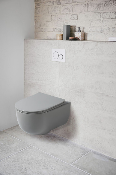 Унитаз Vincea Evo VT1-34SMG подвесной Серый матовый с сиденьем Микролифт