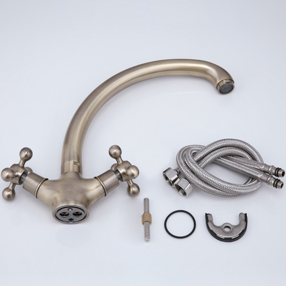 Смеситель для кухни Haiba HB4219-4 Бронза