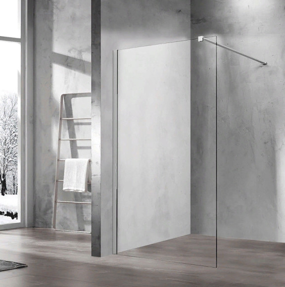 Душевая перегородка Vincea Walk-In 100 VSW-1H100CL профиль Хром стекло прозрачное