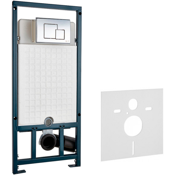 Комплект унитаза AQUAme AQM2004 с сиденьем Микролифт и инсталляцией WeltWasser WW Marberg 507 10000005949+10000005953 с клавишей смыва Хром глянцевый Комплект унитаза AQUAme AQM2004 с сиденьем Микролифт и инсталляцией WeltWasser WW Marberg 507 10000005949+10000005953 с клавишей смыва Хром глянцевый