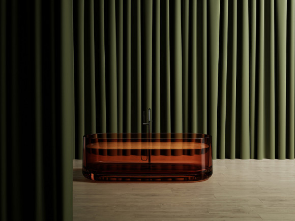 Ванна из полиэфирной смолы Abber Kristall 170х75 AT9708Opal Коричневая без гидромассажа Ванна из полиэфирной смолы Abber Kristall 170х75 AT9708Opal Коричневая без гидромассажа