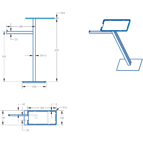 Напольная стойка Boheme 10952-GM Антрацит