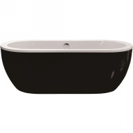 Акриловая ванна Esbano Tokyo 170x80 ESVATOKYB Черная Белая без гидромассажа