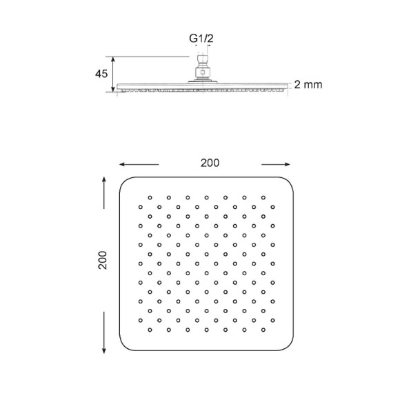 Верхний душ Migliore Rimini 29662 Хром Верхний душ Migliore Rimini 29662 Хром