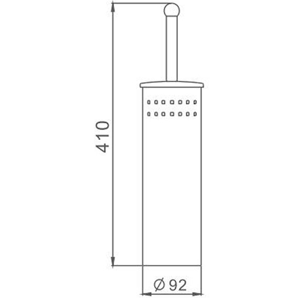 Ершик для унитаза Haiba HB902 Хром