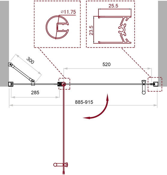 Душевая дверь BelBagno Uno 90 UNO-B-12-30+60-C-Cr профиль Хром стекло прозрачное Душевая дверь BelBagno Uno 90 UNO-B-12-30+60-C-Cr профиль Хром стекло прозрачное