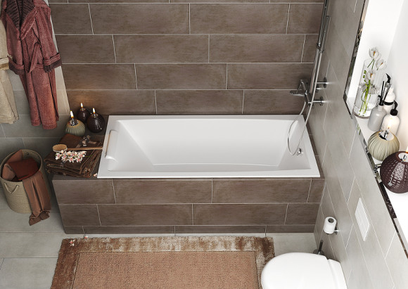 Акриловая ванна Marka One Aelita 170x90 Slim 01ае1790слим без гидромассажа