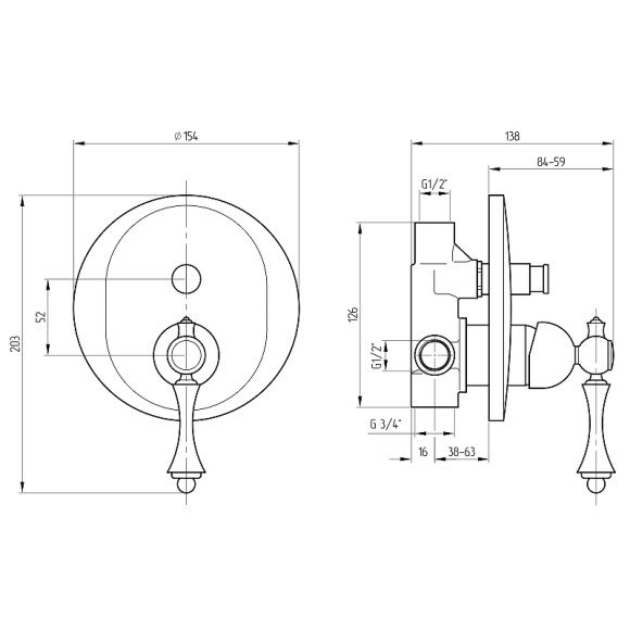 Смеситель для душа Migliore Bomond 26883 Хром Смеситель для душа Migliore Bomond 26883 Хром