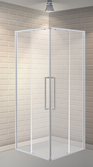 Душевой уголок Esbano Surf 100x100 ESOGS100KVС профиль Хром стекло прозрачное