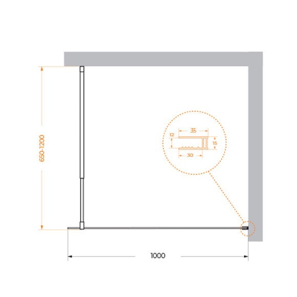 Душевая перегородка BelBagno Kraft 100 KRAFT-L-1-100-C-NERO профиль Черный матовый стекло прозрачное Душевая перегородка BelBagno Kraft 100 KRAFT-L-1-100-C-NERO профиль Черный матовый стекло прозрачное