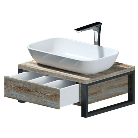 Тумба под раковину 1MarKa Grunge Loft 60П Ц0000001579 подвесная Дуб намибия Тумба под раковину 1MarKa Grunge Loft 60П Ц0000001579 подвесная Дуб намибия