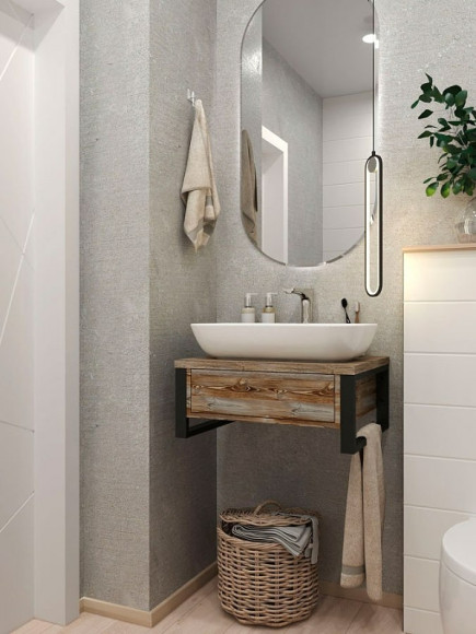 Тумба под раковину 1MarKa Grunge Loft 60П Ц0000001579 подвесная Дуб намибия Тумба под раковину 1MarKa Grunge Loft 60П Ц0000001579 подвесная Дуб намибия